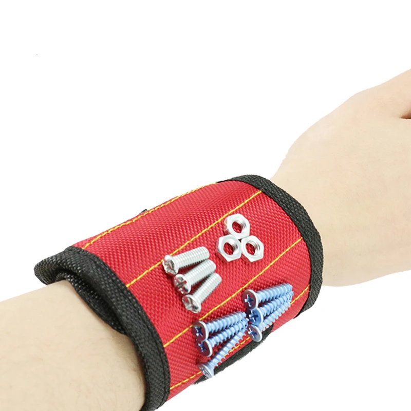 1pcs Magnetic Wristband Tool Bag Wrist Electrician Tool Belt Screws Nails Drill Bits Holder Holding Repair Tools
1pcs Magnetic Wristband Tool Bag Wrist Electrician Tool Belt Screws Nails Drill Bits Holder Holding Repair Tools