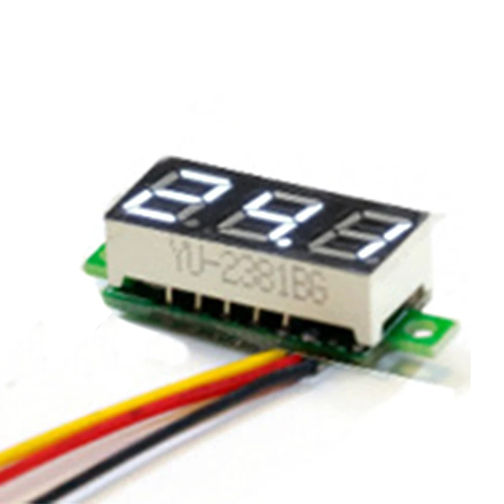 Auto Adjuste Digital Voltmeter Reverse Polarity Protection DC 0-100V 0.28 Three-Wire Meter Measuring
Auto Adjuste Digital Voltmeter Reverse Polarity Protection DC 0-100V 0.28 Three-Wire Meter Measuring