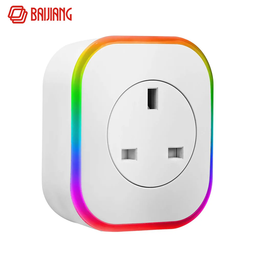 BaiJiang Smart Power Outlet, UK Smart Home Power Outlet WiFi Plug And Lamp With Color Change, Compatible with Alexa, Google Home
BaiJiang Smart Power Outlet, UK Smart Home Power Outlet WiFi Plug And Lamp With Color Change, Compatible with Alexa, Google Home