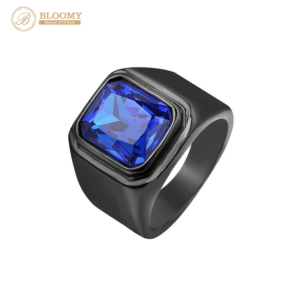 Fashion Simple Domineering Color Zircon Business Men's Titanium Steel Color Rings Square Simple Crystal stoneTitanium Steel Ring
Fashion Simple Domineering Color Zircon Business Men's Titanium Steel Color Rings Square Simple Crystal stoneTitanium Steel Ring