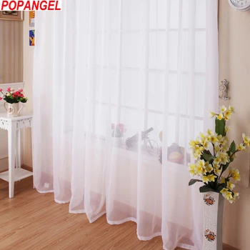 Popangel Soft White Tulle Curtains For Living room Modern style Voile Sheer Window Curtain for bedroom Dinning room Customized
Popangel Soft White Tulle Curtains For Living room Modern style Voile Sheer Window Curtain for bedroom Dinning room Customized