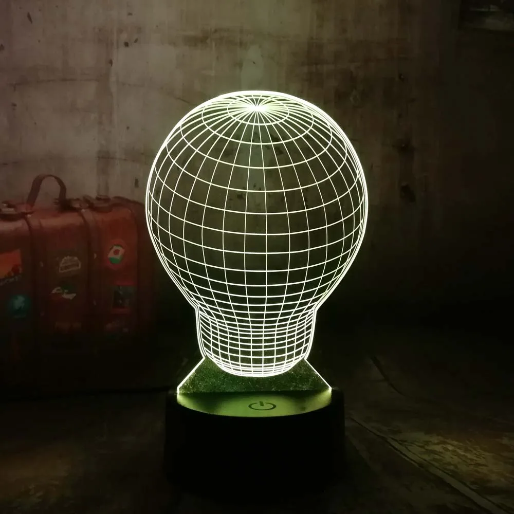 New Christmas Gift 3D LED Night Light 7 Colors Changing Light Bulb Shape illusion Desk Lamp Creative Gift Home Uique Toy for Boy
New Christmas Gift 3D LED Night Light 7 Colors Changing Light Bulb Shape illusion Desk Lamp Creative Gift Home Uique Toy for Boy