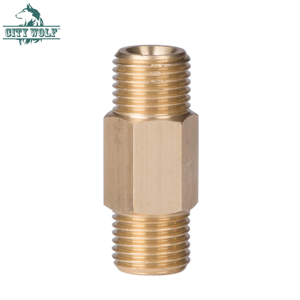 CIty wolf high pressure washer double 1/4 Thread connection brass adaptor for snow foam lance car washer accessory
CIty wolf high pressure washer double 1/4 Thread connection brass adaptor for snow foam lance car washer accessory