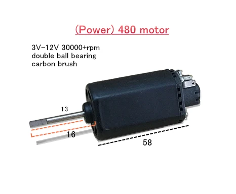 (Power) double ball bearing 480 dc motor 3V-12V carbon brush motor 30000+rpm
(Power) double ball bearing 480 dc motor 3V-12V carbon brush motor 30000+rpm