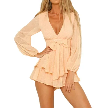 2019 spring casual printing womens clothing long sleeve bodysuit women lace-up rompers womens jumpsuit
2019 spring casual printing womens clothing long sleeve bodysuit women lace-up rompers womens jumpsuit