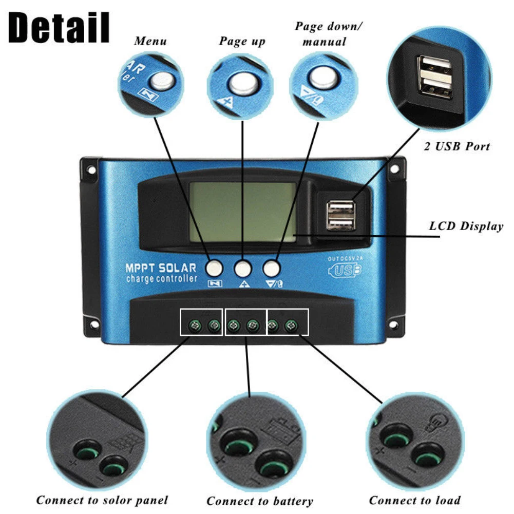 Controlador Mppt Auto Focus Intelligent Solar Controller 12V24V Charge and Discharge Current Real-time Display Controller
Controlador Mppt Auto Focus Intelligent Solar Controller 12V24V Charge and Discharge Current Real-time Display Controller