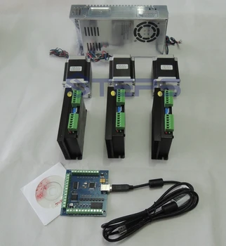 CNC mach3 usb 3 Axis Kit,3pcs ST-M5045 stepper motor driver+4 Axis USB CNC Controller+3pcs nema23 motor+36V power supply
CNC mach3 usb 3 Axis Kit,3pcs ST-M5045 stepper motor driver+4 Axis USB CNC Controller+3pcs nema23 motor+36V power supply