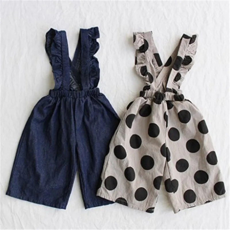 Kids Baby Girls Denim Overalls Ruffle Strap Romper Polka Dot Jumpsuit Outfits 0-5T Elastic Waist
Kids Baby Girls Denim Overalls Ruffle Strap Romper Polka Dot Jumpsuit Outfits 0-5T Elastic Waist