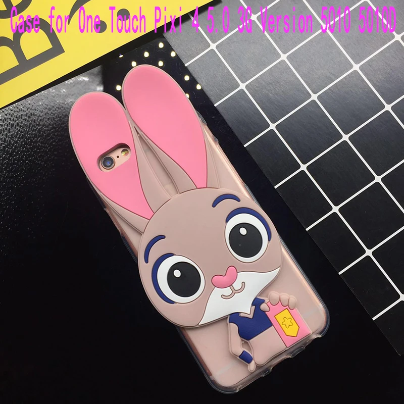 3D Cute Pink Rabbit Case for Alcatel One Touch Pixi 4 5.0 3G Version OT 5010 5010D Soft Silicone TPU Back Cover Cases Fundas
3D Cute Pink Rabbit Case for Alcatel One Touch Pixi 4 5.0 3G Version OT 5010 5010D Soft Silicone TPU Back Cover Cases Fundas