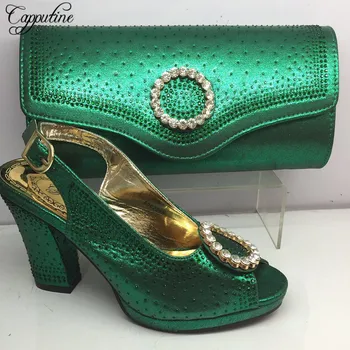 Fashion New Italian Shoes And Bag Set For Wedding Dress African Decoration With Rhinestone High Heels Shoes And Bag Set BL285C
Fashion New Italian Shoes And Bag Set For Wedding Dress African Decoration With Rhinestone High Heels Shoes And Bag Set BL285C