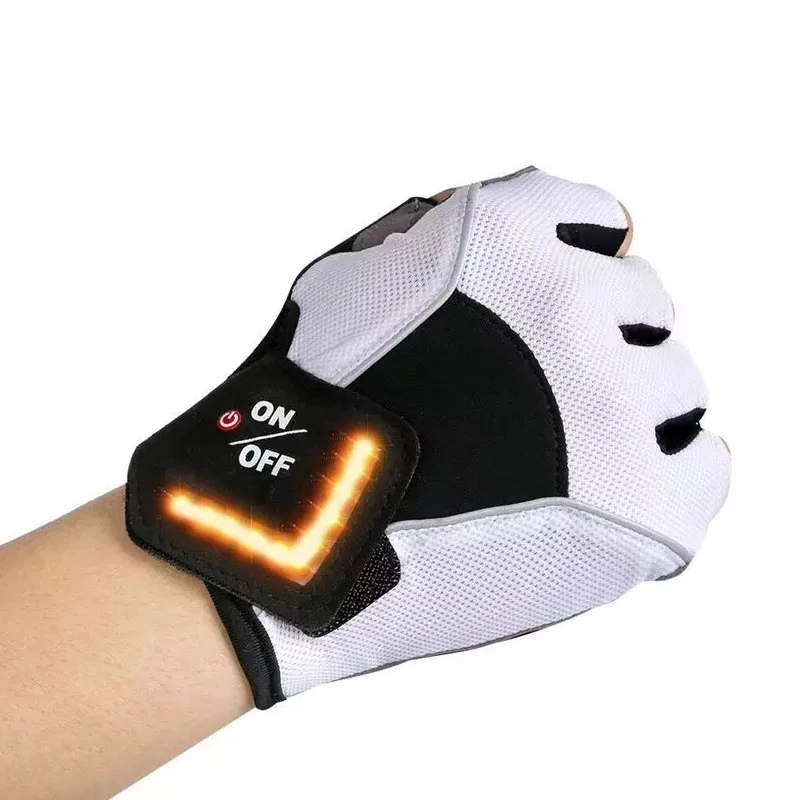 Unisex Motorcycle Gloves With LED turn signal Half Fingers PU Leather Nylon Outdoor Sport Racing Travelling Wearable Tactical
Unisex Motorcycle Gloves With LED turn signal Half Fingers PU Leather Nylon Outdoor Sport Racing Travelling Wearable Tactical