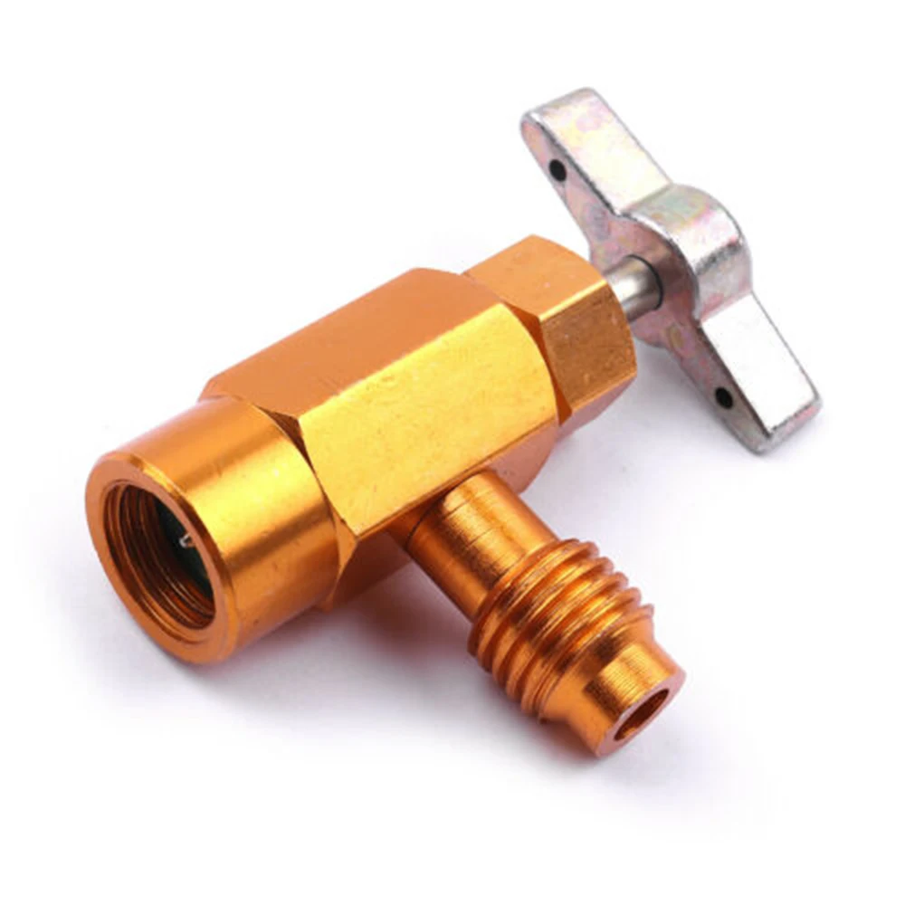 R-134a R-134 AC DV-134 Brass Refrigerant without CAN TAP Opener Valve 1/2" ACME Adapter Car Air Conditioning Hoses Accessories
R-134a R-134 AC DV-134 Brass Refrigerant without CAN TAP Opener Valve 1/2" ACME Adapter Car Air Conditioning Hoses Accessories