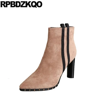 stud suede chunky ladies short high heel women boots winter 2018 brand shoes pointed toe ankle fur size 34 comfortable rivet
stud suede chunky ladies short high heel women boots winter 2018 brand shoes pointed toe ankle fur size 34 comfortable rivet