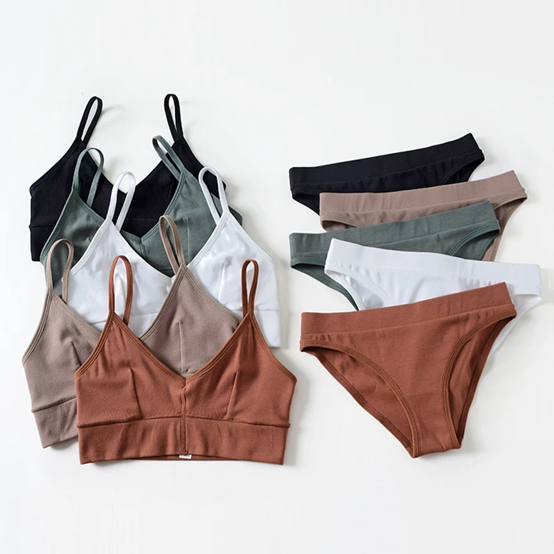 Wriufred Cotton Thread Seamless Women Leisure Bra Set Plus Size Vest Sleep Underwear Tops Sexy V-neck Fitness Wire Free lingerie
Wriufred Cotton Thread Seamless Women Leisure Bra Set Plus Size Vest Sleep Underwear Tops Sexy V-neck Fitness Wire Free lingerie