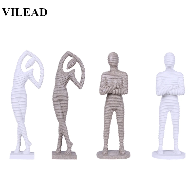 VILEAD 16'' White Sand Stone Abstract Man Woman Statue Creative Modern Miniatures Figurine Christmas Decorations for Home Stores
VILEAD 16'' White Sand Stone Abstract Man Woman Statue Creative Modern Miniatures Figurine Christmas Decorations for Home Stores