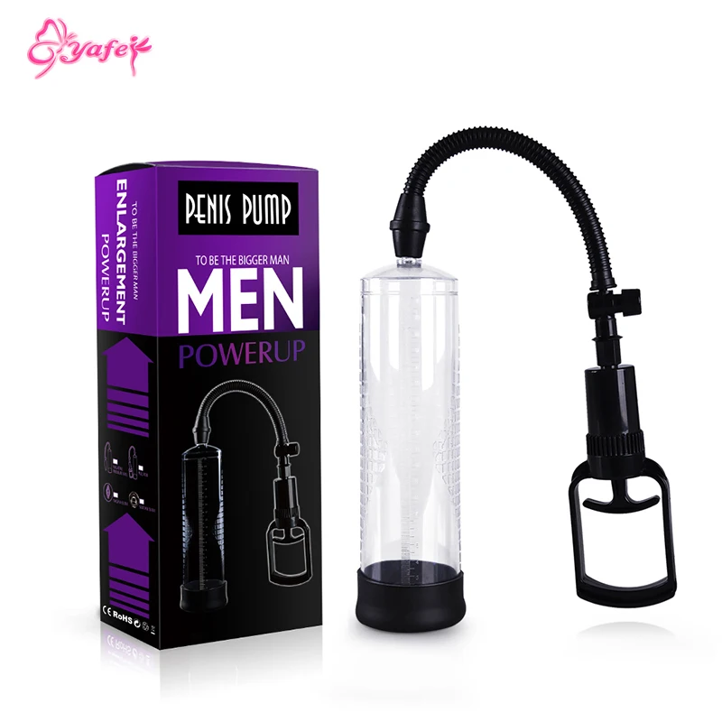 YAFEI Black Male Vacuum Pump Penis Adults Sex Toys for Men Sex Machine Sex Products for Waterproof Penis Extender Enlargemen 14