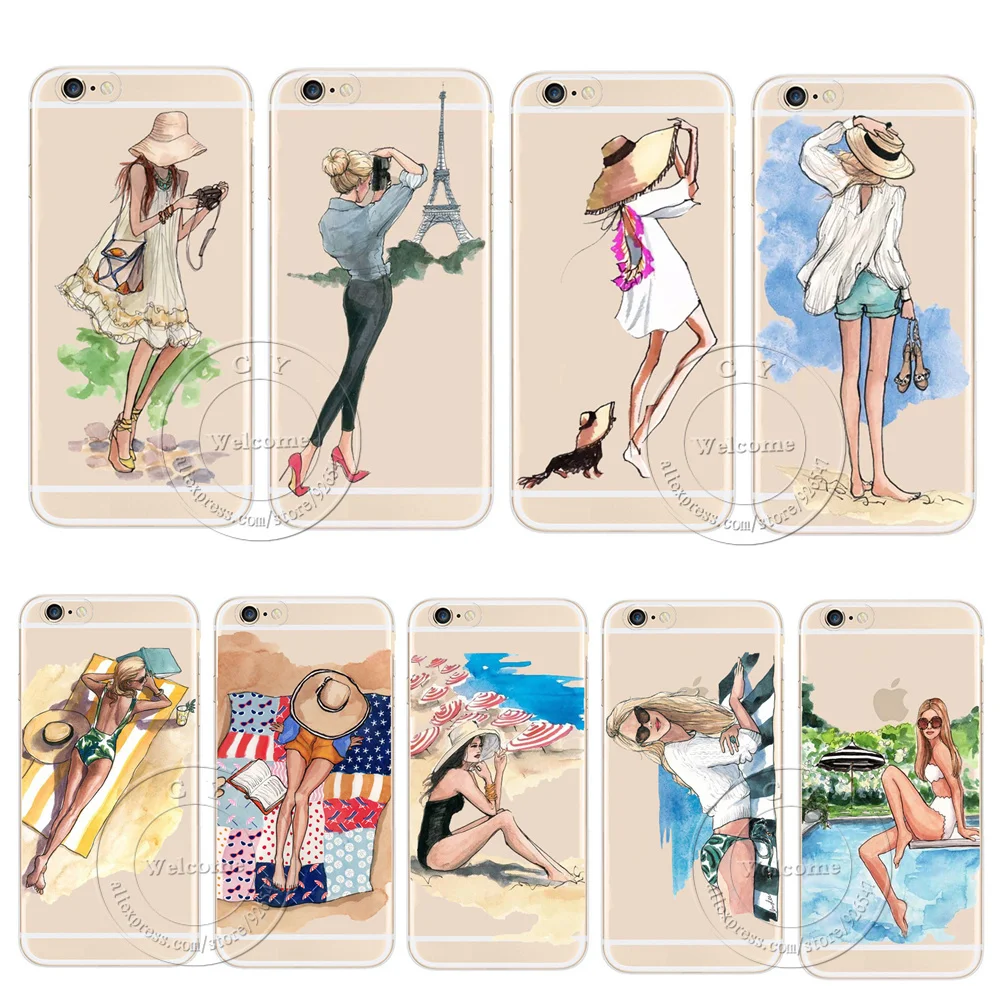 Fashion Travel Girl Pattern Phone Case For Coque iPhone X XS Max XR 5 5S SE 6 6S 7 8 Plus Transparent Hard Plastic Back Cover
Fashion Travel Girl Pattern Phone Case For Coque iPhone X XS Max XR 5 5S SE 6 6S 7 8 Plus Transparent Hard Plastic Back Cover