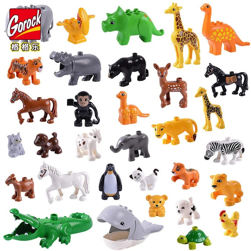 1Pcs Classic Toy Big Building Block Set Animal Bricks Compatible Legoe Duploe Educational Model Christmas Gift For Baby Children
1Pcs Classic Toy Big Building Block Set Animal Bricks Compatible Legoe Duploe Educational Model Christmas Gift For Baby Children