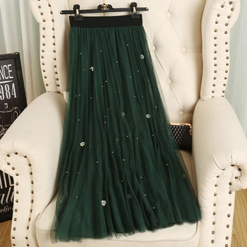 2020 Spring Summer High Waist Bead Work Long Mesh Skirts Women Sweet Bead Work Long Mesh Skirts Women Long Lace Skirts
2020 Spring Summer High Waist Bead Work Long Mesh Skirts Women Sweet Bead Work Long Mesh Skirts Women Long Lace Skirts