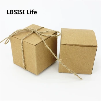 LBSISI Life 50pcs Wedding Candy Boxes Square Box Kraft Paper Cookie Box DIY Party Favors Gift Packing With Sticker Ribbon
LBSISI Life 50pcs Wedding Candy Boxes Square Box Kraft Paper Cookie Box DIY Party Favors Gift Packing With Sticker Ribbon