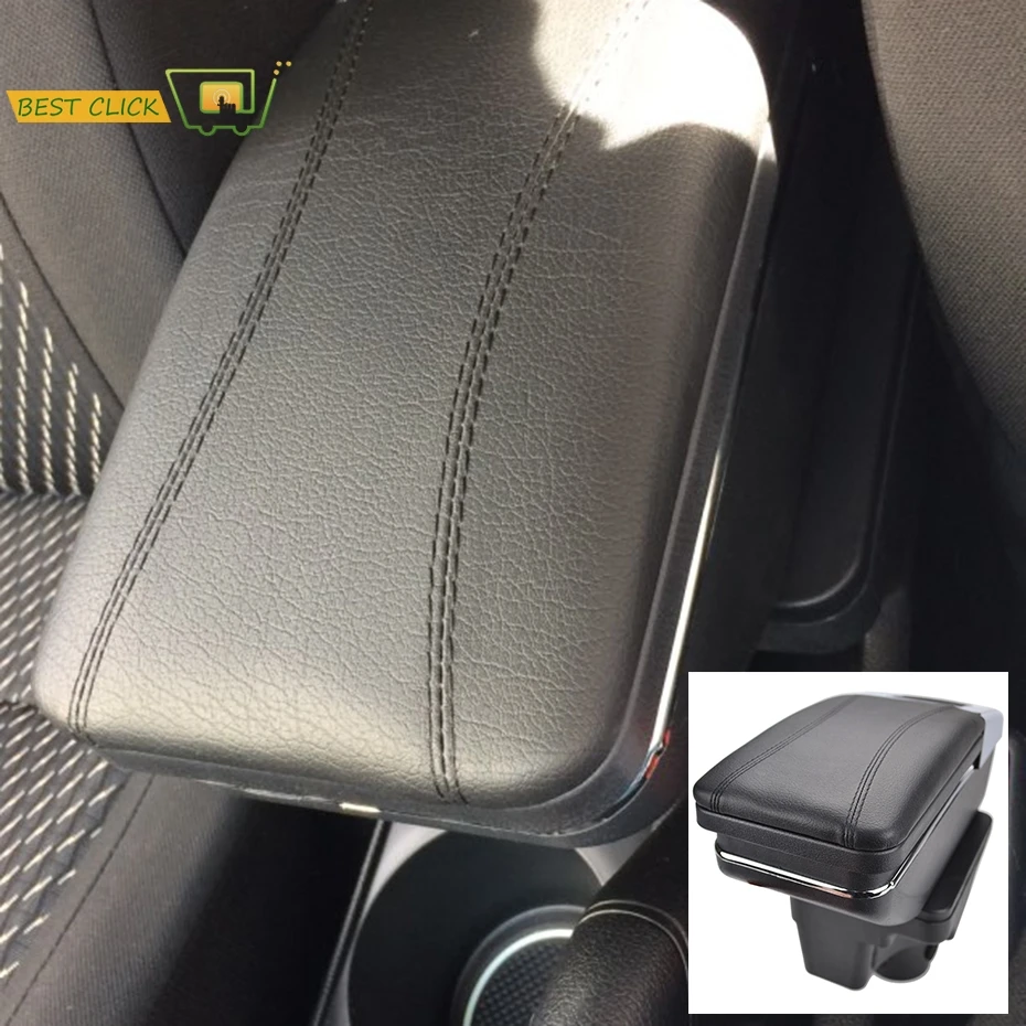 Подлокотник Misima для российских Kia Rio 4 2017 2018 YB X Line центральный кожаный черный