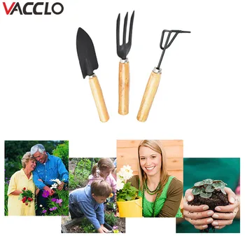 Vacclo 3pcs/set Mini Garden Tool Set Gardening Shovels Spade Rale With Wooden Handle Metal Head Gardener Bonsai Tool Garden Tool
Vacclo 3pcs/set Mini Garden Tool Set Gardening Shovels Spade Rale With Wooden Handle Metal Head Gardener Bonsai Tool Garden Tool
