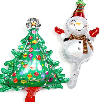 2pcs/lot Christmas party balloon mini Christmas tree and snowman aluminum balloon festival party decorations scene arrangement
2pcs/lot Christmas party balloon mini Christmas tree and snowman aluminum balloon festival party decorations scene arrangement