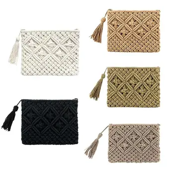 New Fashion Lady Women Summer Lovely Retro Straw Knitted Handbag For Key Money Beach Bag Coin Purse Card Clutch bag
New Fashion Lady Women Summer Lovely Retro Straw Knitted Handbag For Key Money Beach Bag Coin Purse Card Clutch bag