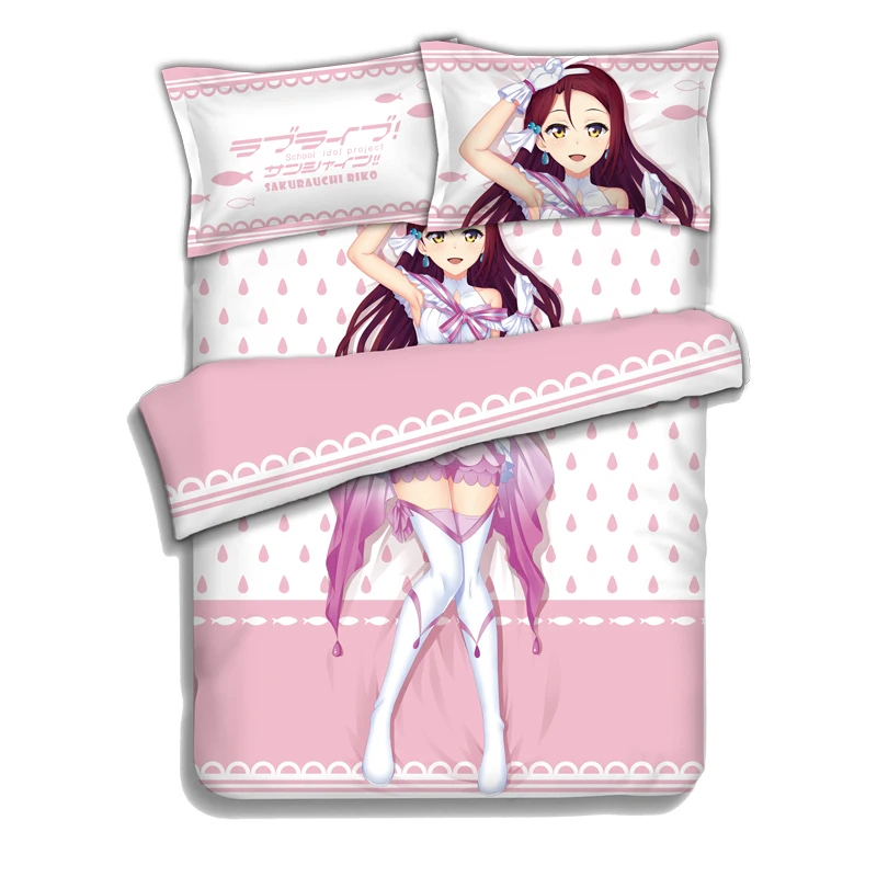 Japanese Anime LoveLive!Sunshine!! Sakurauchi Riko Bedding Sheet Bedding Sets Bedcover Pillow Case 4PCS
Japanese Anime LoveLive!Sunshine!! Sakurauchi Riko Bedding Sheet Bedding Sets Bedcover Pillow Case 4PCS