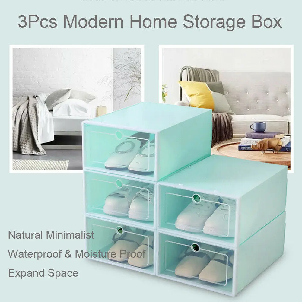 3Pcs/Set Home Shoe Box Organizer Plastic Storage Clear Box Stackable Storage Organizer
3Pcs/Set Home Shoe Box Organizer Plastic Storage Clear Box Stackable Storage Organizer