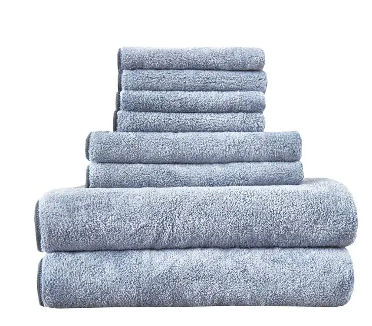 8 шт полиэстер нейлон быстросохнущее полотенце набор полотенца для рук и волос