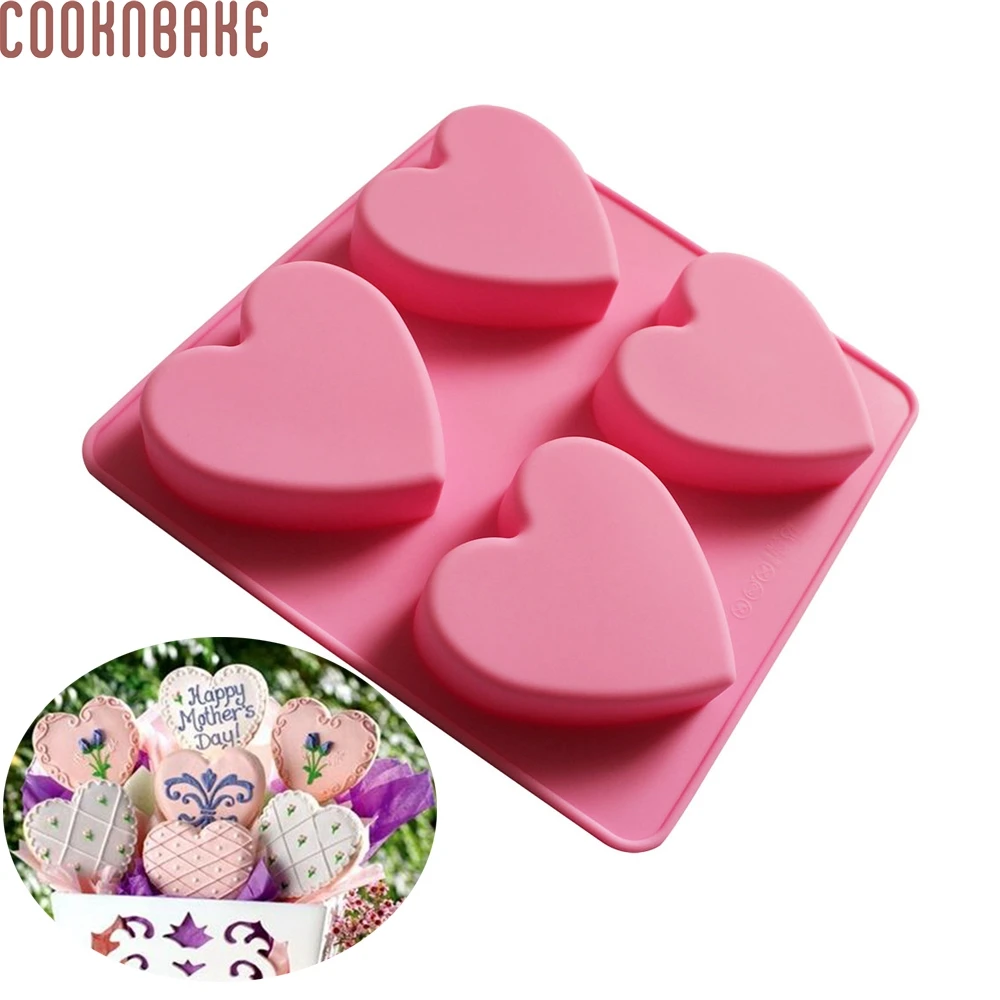COOKNBAKE heart silicone mold for soap candy chocolate heart cake decoration form silicone jello biscuit pastry baking tool
COOKNBAKE heart silicone mold for soap candy chocolate heart cake decoration form silicone jello biscuit pastry baking tool