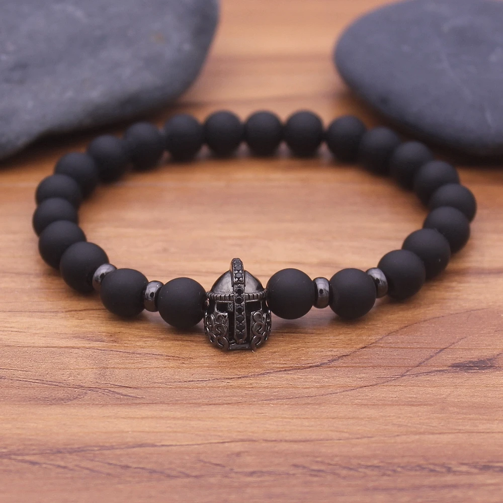 2019 New General Helmet Hat Pave CZ Charm Bracelets Elasticity Adjust Size Men Natural Matte Onyx Stone Beads For Women Jewelry
2019 New General Helmet Hat Pave CZ Charm Bracelets Elasticity Adjust Size Men Natural Matte Onyx Stone Beads For Women Jewelry