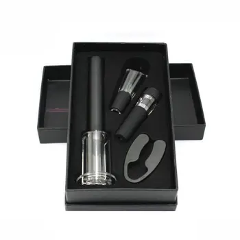 4 Pcs Wine Opener Set, Air Pressure Pump Bottle Opener Gift Box Includes Wine Opener Kit Vacuum Stopper and Wine Pourer Tool
4 Pcs Wine Opener Set, Air Pressure Pump Bottle Opener Gift Box Includes Wine Opener Kit Vacuum Stopper and Wine Pourer Tool