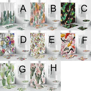 4PC/Set Pastoral Fresh Style Floral Printing Bath Set Non-Slip Lavatory Polyester Set Waterproof Shower Curtain Toilet Cover SeT
4PC/Set Pastoral Fresh Style Floral Printing Bath Set Non-Slip Lavatory Polyester Set Waterproof Shower Curtain Toilet Cover SeT