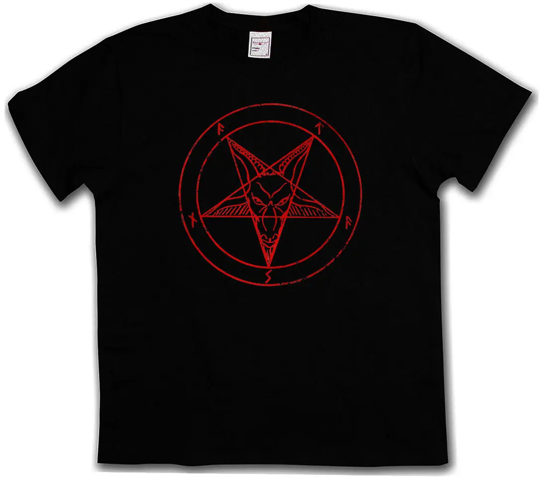 BAPHOMET PENTAGRAM SIGN T-SHIRT - Aleister Crowley Pentagramm Satanic Circle 666 Men T-Shirts Men Clothing Plus Size top tee
BAPHOMET PENTAGRAM SIGN T-SHIRT - Aleister Crowley Pentagramm Satanic Circle 666 Men T-Shirts Men Clothing Plus Size top tee