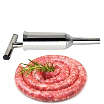 Stainless Steel Homemade Sausage Maker Hand Operated Salami Maker Manual Sausage Syringe Meat Stuffer
Stainless Steel Homemade Sausage Maker Hand Operated Salami Maker Manual Sausage Syringe Meat Stuffer