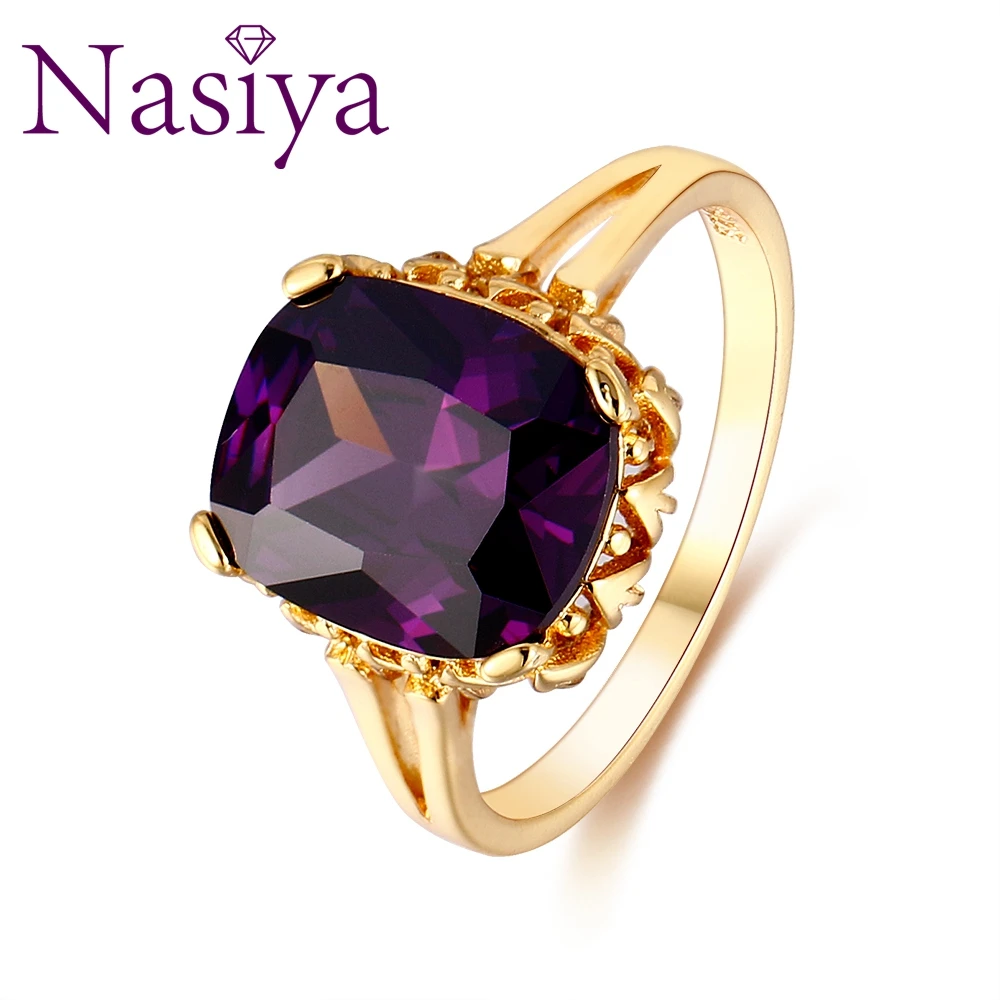 Nasiya Vintage Elegant Created Square Dark Amethyst Gold Rings Jewelry Wedding Bands 925 Silver Ring Fine Jewelry For Women
Nasiya Vintage Elegant Created Square Dark Amethyst Gold Rings Jewelry Wedding Bands 925 Silver Ring Fine Jewelry For Women