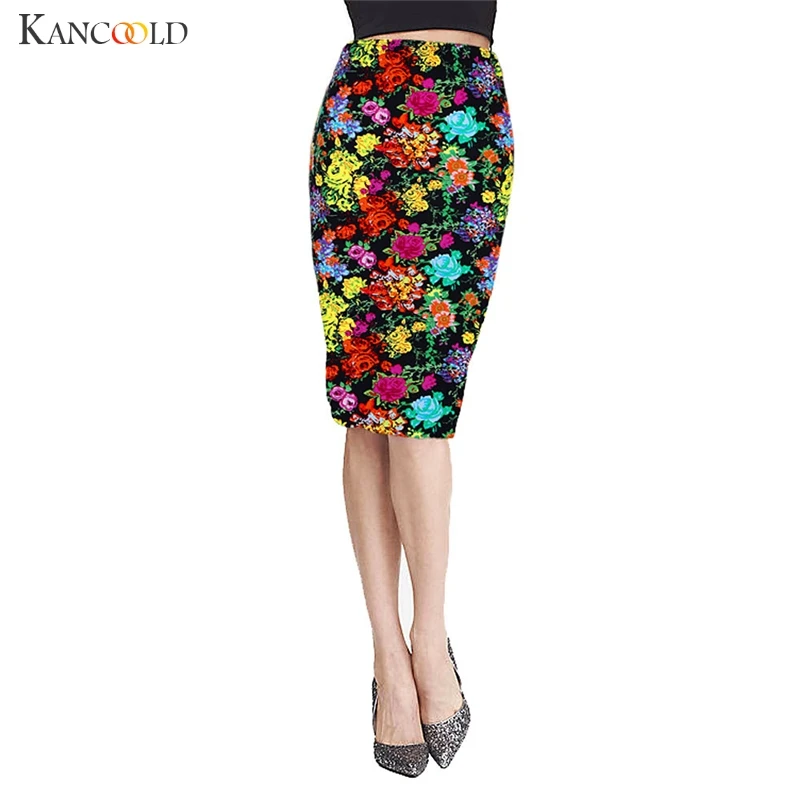 Women Pencil Skirts Elegant Flowers Print Ladies Knee-Length Skirt Elastic High Waist Package Hip Bodycon Female Vestidos Jan20
Women Pencil Skirts Elegant Flowers Print Ladies Knee-Length Skirt Elastic High Waist Package Hip Bodycon Female Vestidos Jan20