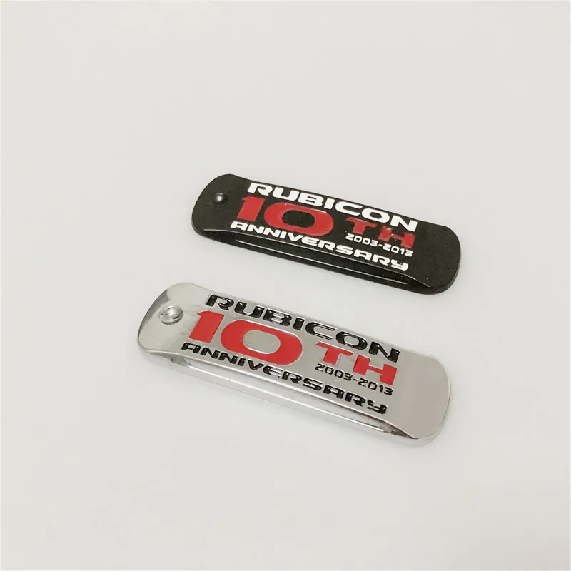 1X 3D Metal Rubicon 10th Anniversary Car Side Fender Rear Trunk Emblem Badge Sticker Decals for Jeep Wrangler Car Styling
1X 3D Metal Rubicon 10th Anniversary Car Side Fender Rear Trunk Emblem Badge Sticker Decals for Jeep Wrangler Car Styling