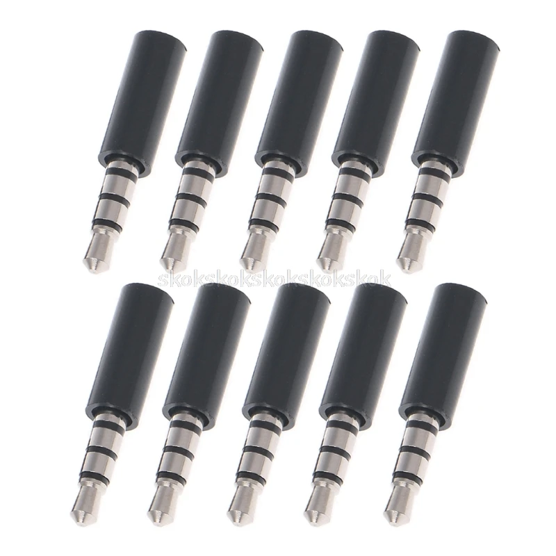10 Pcs Gold 4 Pole 3.5mm Male Stereo Earphone Headphone Jack Plug Soldering White O24 dropship
10 Pcs Gold 4 Pole 3.5mm Male Stereo Earphone Headphone Jack Plug Soldering White O24 dropship