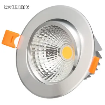 High quality 7W 12W 15W LED COB Downlights Dimmable LED Recessed Ceiling Led Down Light Led Spot Light 110V 220V Silver shell
High quality 7W 12W 15W LED COB Downlights Dimmable LED Recessed Ceiling Led Down Light Led Spot Light 110V 220V Silver shell