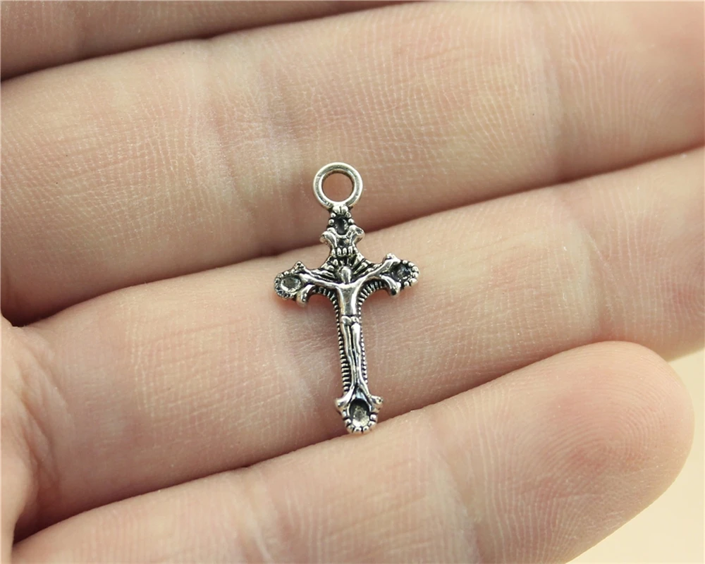 WYSIWYG 30pcs 22x11mm Religious Cross Pendant Jesus Cross Pendants Jesus Cross Charms For Jewelry Making
WYSIWYG 30pcs 22x11mm Religious Cross Pendant Jesus Cross Pendants Jesus Cross Charms For Jewelry Making