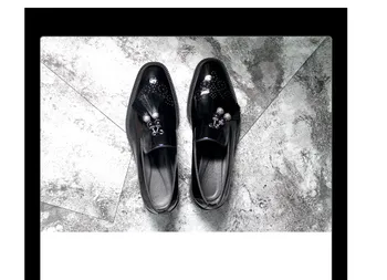 Men Spring Summer Fashion Carved Genuine Leather Brogue Shoes Male Slip On Tassel Flat Loafers Black Square Toes Dress sheos
Men Spring Summer Fashion Carved Genuine Leather Brogue Shoes Male Slip On Tassel Flat Loafers Black Square Toes Dress sheos