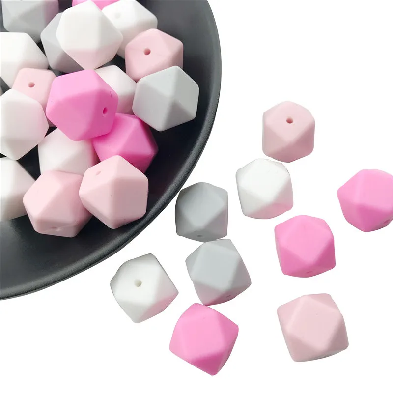 20PCS Pink Series 17mm Hex Silicone Beads Diy Feeding Infant Pacifier Chain Nurse Gift Baby Teether Christmas Gifts
20PCS Pink Series 17mm Hex Silicone Beads Diy Feeding Infant Pacifier Chain Nurse Gift Baby Teether Christmas Gifts