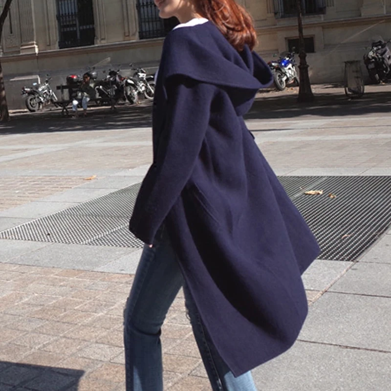 Cardigan Women Promotion Polyester Nylon 2018 Autumn New Women's Long Sweater Loose Hooded Knitted Cardigan Coat Thick Female
Cardigan Women Promotion Polyester Nylon 2018 Autumn New Women's Long Sweater Loose Hooded Knitted Cardigan Coat Thick Female
