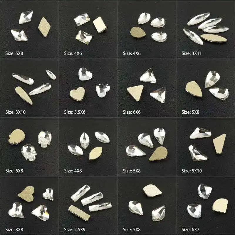 16Style S/L-Rhinestones, Special shaped Non Hot fix Rhinestones, 20Pcs Flatback Rhinestones, Crystal Clear Nail Art Rhinestones
16Style S/L-Rhinestones, Special shaped Non Hot fix Rhinestones, 20Pcs Flatback Rhinestones, Crystal Clear Nail Art Rhinestones
