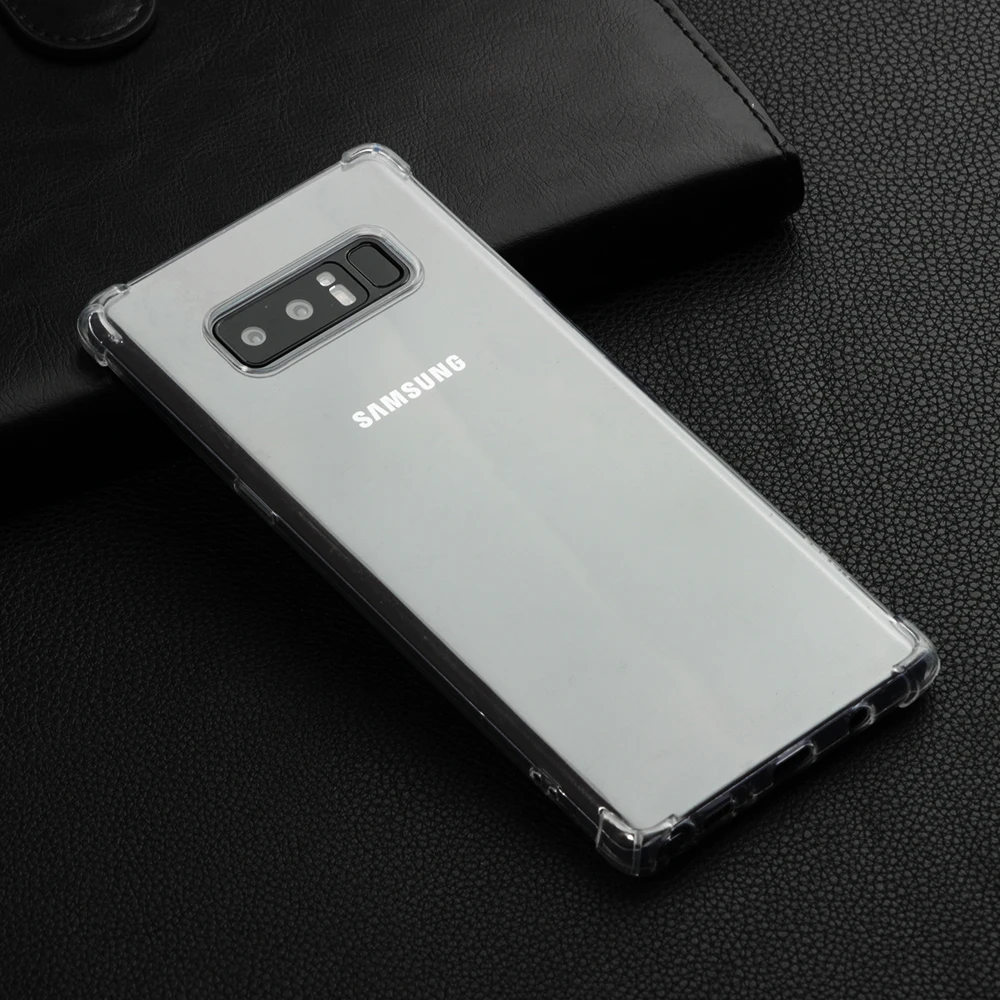 For Samsung Galaxy Note 8 Case Clear Transparent TPU Silicone Shockproof Coque Phone for Cover Accessories | Мобильные телефоны и