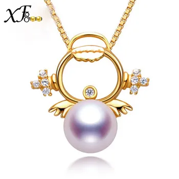 XF800 925 Sterling Silver Pearl Jewelry AKOYA Pearl Necklace Pendant Good Luster Fine 8-8.5MM Round Sea Water Pearl Angel S08
XF800 925 Sterling Silver Pearl Jewelry AKOYA Pearl Necklace Pendant Good Luster Fine 8-8.5MM Round Sea Water Pearl Angel S08