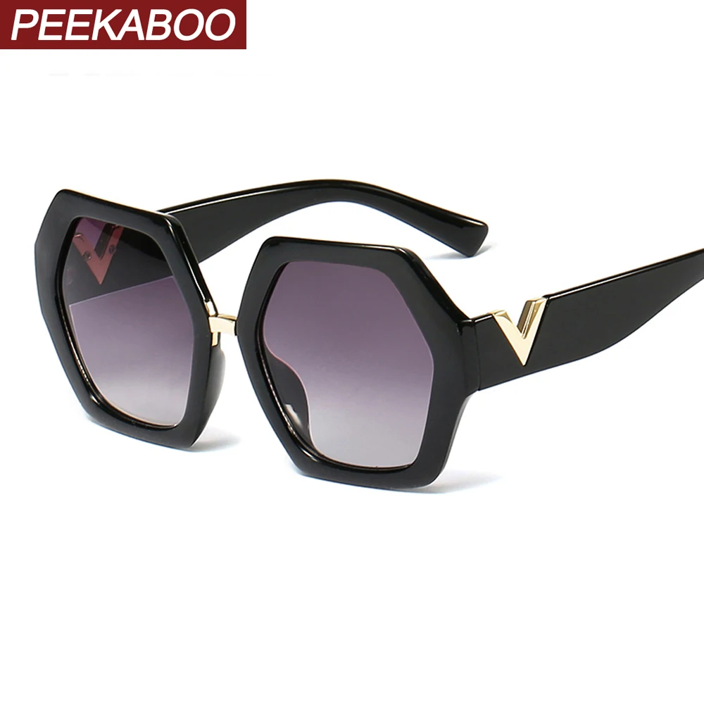 Peekaboo white hexagonal sunglasses women 2019 big polygon summer fashion sun glasses for ladies oversized black uv400
Peekaboo white hexagonal sunglasses women 2019 big polygon summer fashion sun glasses for ladies oversized black uv400